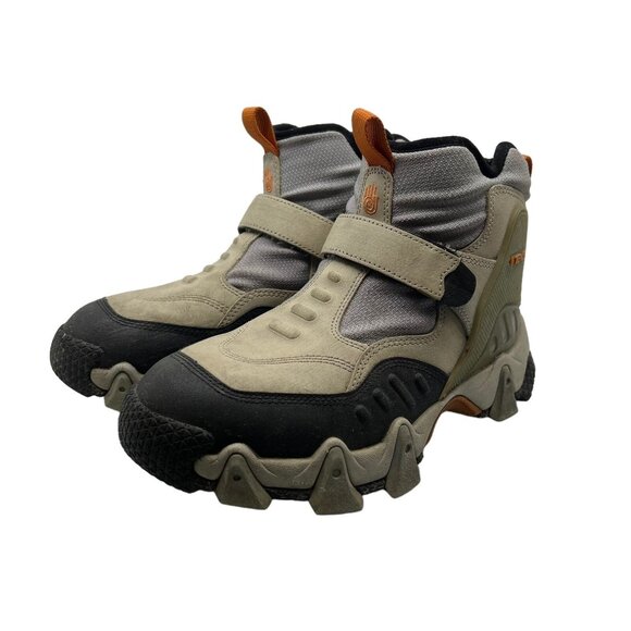 TEVA Men's 7 Hiking Boots Waterproof Ankle 6685 Tan Gray Strap Outdoor 6.5" Tall - Picture 1 of 11